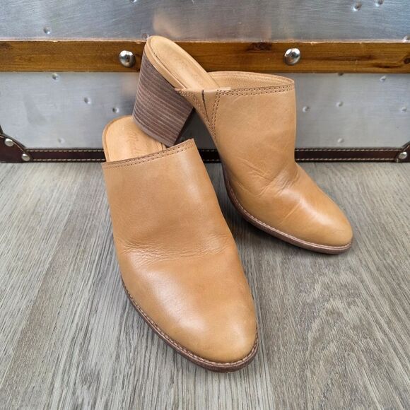 Madewell Shoes - Madewell The Harper Leather Mules Suze 8